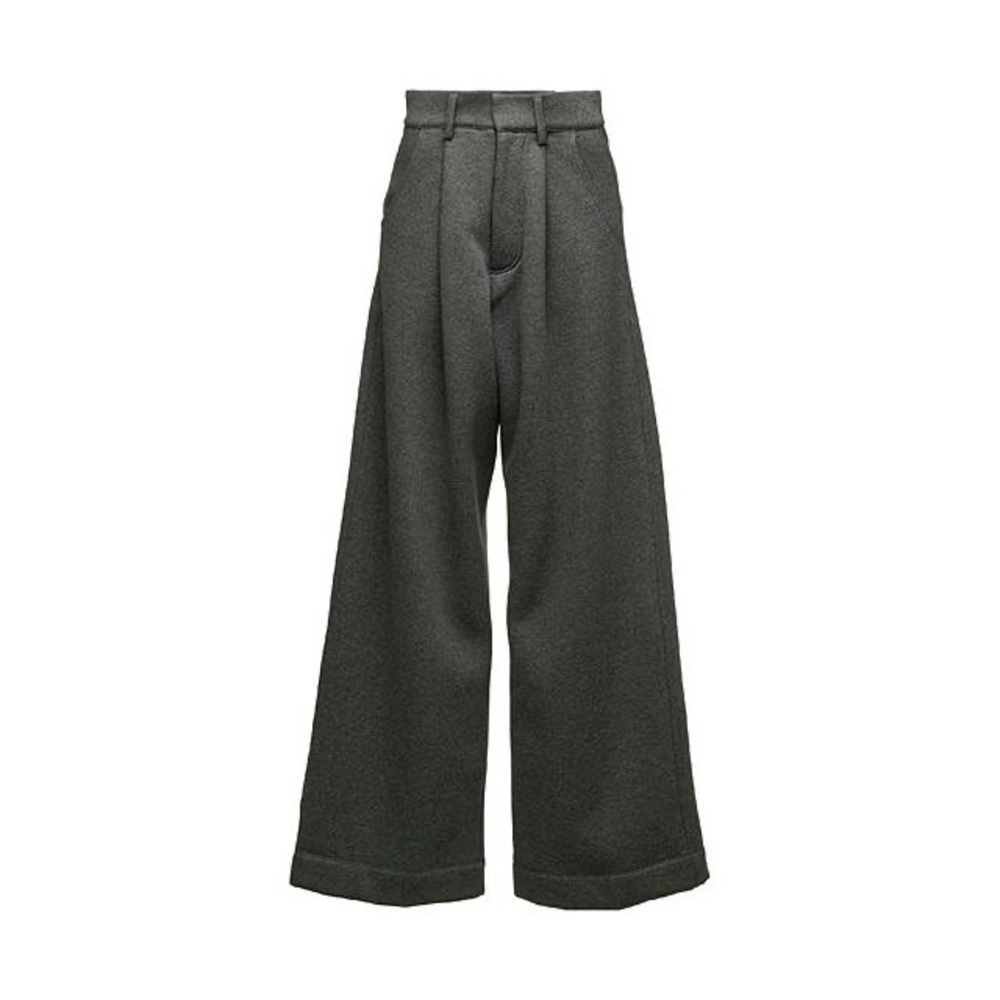 Fenty Puma x Rihanna oversized high-waisted fleece trousers M in black and grey
